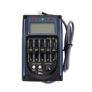 Pastilla piezoeléctrica LC-5 para guitarra acústica/folk con ecualizador, micrófono, afinador e indicador de batería baja - Product Image 1