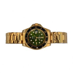 Montre-bracelet automatique mécanique en or personnalisée de haute qualité avec diamants et bracelet en acier inoxydable - Product Image 2