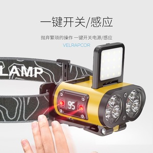 สไมล์ลิ่งชาร์ค TD-0199A ไฟหน้าแบบ LED แบบชาร์จไฟได้ 1200mAh - Product Image 1