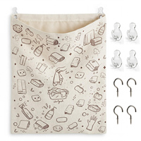 Sac de rangement réutilisable pour chiffons sales, sac en lin pour torchons, support pour chiffons de cuisine, en lin, pour buanderie et salle de bain, rangement de serviettes