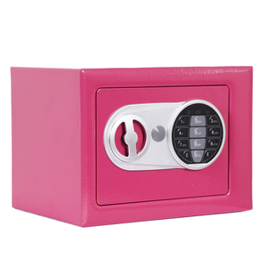Mini scatola di metallo portatile con chiave e serratura digitale elettronica per la casa famiglia soldi e deposito prezioso per bambini e donne - Product Image 1