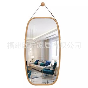 Espejo de tocador para el hogar, espejo de medio cuerpo, espejo de maquillaje para dormitorio, espejo de pared, espejo de madera maciza para baño/salón de belleza - Product Image 4