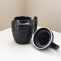 Gobelet à eau réutilisable en céramique en forme de grenade, étanche, vendu directement par l'usine, avec boîte cadeau pour cadeaux et souvenirs