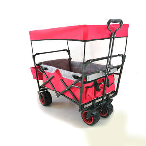 Merak çocuklar paslanmaz çelik elektrikli katlanır plaj vagon gölgelik OEM özelleştirilebilir örgü yapısı ile çocuklar için plaj sepeti - Product Image 2