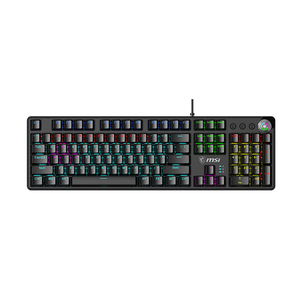 <span class=keywords><strong>MSI</strong></span> GK50Z V2 <span class=keywords><strong>Clavier</strong></span> mécanique <span class=keywords><strong>Clavier</strong></span> d'ordinateur de bureau de jeu Effets d'éclairage RVB <span class=keywords><strong>Clavier</strong></span> à touches complètes personnalisé Noir Rouge - Product Image 1