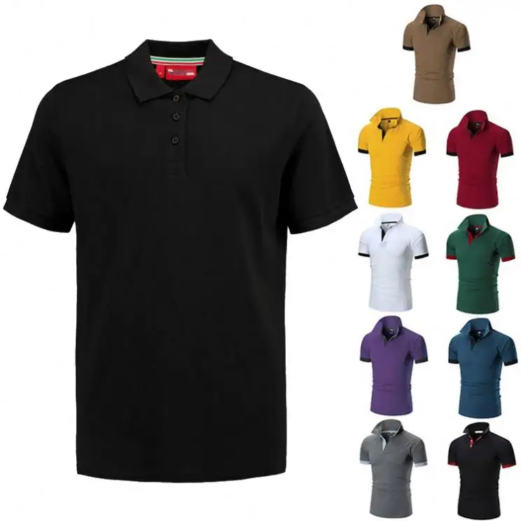 Custom Gepersonaliseerde Poloshirts Hoge Kwaliteit Mannen Custom Borduurwerk Gedrukt Logo T-Shirt Poloshirt Fabriek Groothandel