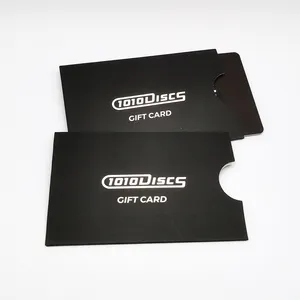 Customized Printing Plastic Gift Card With Paper Card Sleeve / Holder