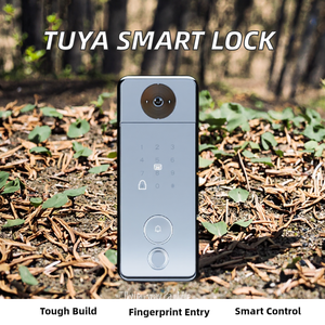 Tuya không thấm nước thông minh khóa ngoài trời Hợp kim nhôm cửa vân tay RFID máy ảnh mở khóa cho sinh trắc học chốt cửa thẻ nhớ - Product Image 2
