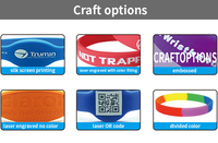 Montre-bracelet en silicone avec cartes de contrôle d'accès vierges RFID et NFC 13.56Mhz 213/215/216 Clone réinscriptibles