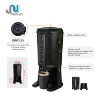 Thermos à grande capacité de 2,5 L avec couvercle anti-goutte, fabrication de thermos, poignée pliable, corps séparé, fût à boisson, thermos de luxe pour hôtel