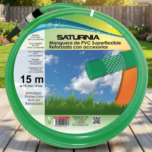 Tubo Flessibile Rinforzato Latflex 15 mm - 5/8" Rotolo da 15 Metri con Accessori - Product Image 2