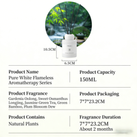 Diffuseur de parfum d'ambiance de luxe en céramique sans flamme pour la maison, avec huiles essentielles d'aromathérapie, cadeau idéal pour le bien-être