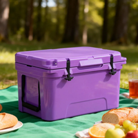 Glacière isotherme portable robuste et moderne de 65 QT en PE rotomoulé, écologique, étanche et réutilisable pour aliments et boissons