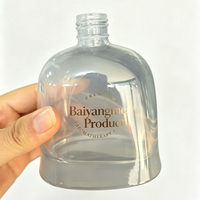 Bouteille diffuseur en verre vide, rechargeable, colorée, en forme de cloche plate, 140 ml, 180 ml
