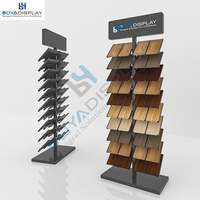 Support d'exposition personnalisé pour parquet en bois dur, stratifié, échantillons de pierre, marbre, carrelage céramique, 10 étages, étagère en métal