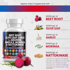 WELLBODY Private Label Beterraba Raiz GABA + 5HTP Cápsulas L-Triptofano L-Teanina Cápsula Tudo em Uma Solução Ashwagandha Cápsulas - Product Image 4