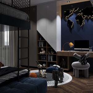 เตียงสองชั้นพร้อมตู้<span class=keywords><strong>เสื้อผ้า</strong></span>ไม้จริงประกอบสำเร็จสำหรับเด็กสองคน เฟอร์นิเจอร์<span class=keywords><strong>ห้อง</strong></span>นั่งเล่นที่เป็นมิตรกับสิ่งแวดล้อม ขายส่ง - Product Image 5