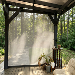 Persianas Exteriores Automáticas ZERATECH con Motor Inteligente, <span class=keywords><strong>Cortinas</strong></span> Impermeables <span class=keywords><strong>de</strong></span> Aluminio <span class=keywords><strong>para</strong></span> Muro Cortina <span class=keywords><strong>de</strong></span> Vidrio, Balcón, con Certificación CE - Product Image 2