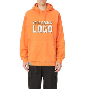 High Quality 100% Cotton Embroidery Print Logo Heavyweight Blank Mens <b>Hoodie</b> Customized Drop Shoulder Oversize Men's Hoodies - Product Image 2