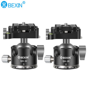 Bexin Qh-32 And Qh-28 Aluminum Alloy Ball Head With <b>Panoramic</b> Clamp For <b>Camera</b> Tripod Mounting Accessory - Product Image 1