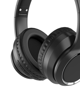 Auriculares Inalámbricos con <span class=keywords><strong>Diadema</strong></span> de Cuero y Micrófono, Auriculares de <span class=keywords><strong>Diadema</strong></span> Ligeros con Altavoz de 40 mm <span class=keywords><strong>para</strong></span> Gimnasio - Product Image 4