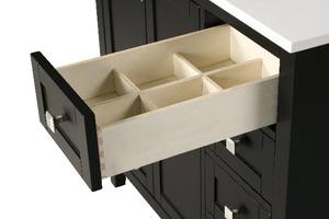 Meuble-lavabo moderne noir pour salle de bain, pièces détachées américaines, Vietnam - Product Image 3