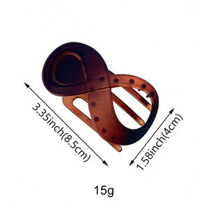 Ella comparte pinza de pelo de cordón francés plano para mujeres elegantes pasadores de plátano diademas para accesorios gruesos para el cabello niñas - Product Image 6