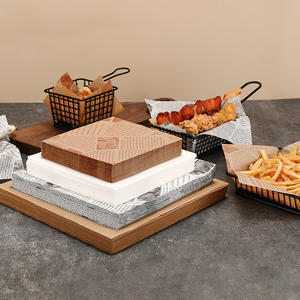 Papier d'emballage pour sandwichs, double face, résistant à la graisse, de qualité alimentaire, avec logo imprimé personnalisé, pour pain, poulet frit, frites - Product Image 3