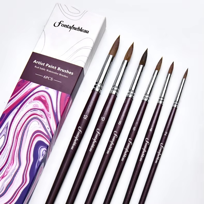 Art Supply Custom Logo Nylon Hair