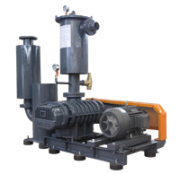 Pompe à vide de type Roots série HDSR-V à haute efficacité pour le traitement des eaux usées, refroidissement par air haute pression, gaz naturel, 100 CV, électrique