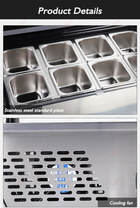 67リットル業務用4-8GNパン曲面ガラス扉チェストフリーザーOEMプロ仕様アイスクリーム冷蔵庫ディスプレイ冷凍庫ショーケース - Product Image 5