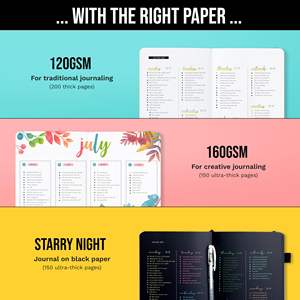 Cuaderno Espiral con Puntos B5 de STM, Papel Grueso Antidesgarro de 160 g/m², 150 Páginas, Apertura Plana, Cubierta de Cuero Vegano, Ideal para Regalo - Product Image 3