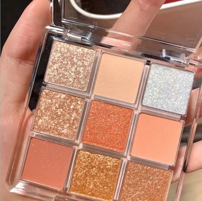 Biểu Tượng Riêng Beauty Eye Makeup Shadow Palette Với 9 Colors Matte Glitter Sắc Tố Cao Eyeshadow