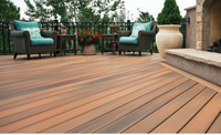 Plancher en PVC pour extérieur, anti-corrosion, imitation bois massif, pour jardin, piscine, balcon