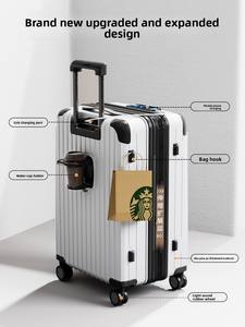 Maleta <span class=keywords><strong>de</strong></span> <span class=keywords><strong>Viaje</strong></span> Expandible <span class=keywords><strong>de</strong></span> Gran Capacidad para Niños, <span class=keywords><strong>de</strong></span> Neopreno y Poliéster, Duradera, con Contraseña, con Interfaz USB, 28 Pulgadas - Product Image 4