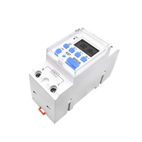 Nouveau type de relais temporisé numérique monophasé sur rail DIN, programmable 7 jours, AC 220V/12V/24V/48V, 16A, haute puissance, miniature, étanche