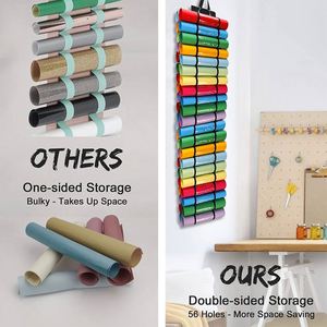 <b>Vinyl</b> Organizers Holder Holds up to 48 Rolls <b>Wall</b>-Mount <b>Vinyl</b> Holder Bag for Craft Room Organizers and Storage - Product Image 6
