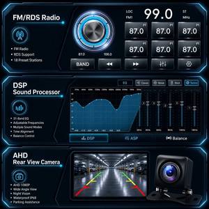 Autoradio con Schermo e Lettore DVD da <span class=keywords><strong>7</strong></span>, <span class=keywords><strong>9</strong></span>, 10.1 Pollici, Pannello Touch Android per Aggiornamento Universale del Veicolo - Product Image 6
