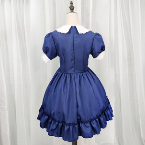 Vestido estilo japonés de sirvienta Lolita con forma de corazón, disfraz de cosplay con pecho abierto, traje de anime para mujer con delantal y diadema con lazo - Product Image 3