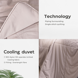 Couette d'été rafraîchissante 88% Nylon 12% Spandex, extensible dans les 4 sens, respirante et légère pour les personnes ayant chaud la nuit, literie domestique - Product Image 3