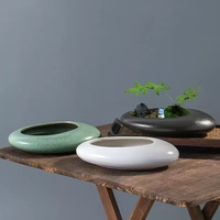 Pot de fleurs en céramique émaillée nordique en forme de grenouille, 3 à 6 L, finition mate, vase minimaliste, hydroponique, ornement de table d'intérieur