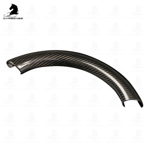 Accesorios de coche de carbono seco cubierta superior del volante <span class=keywords><strong>Interior</strong></span> para KIA EV6 - Product Image 5