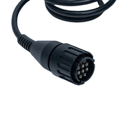 Cable Adaptador OBD2 de 10 Pines Linkyou para Lector de Códigos BMW con Pantalla Digital 12-24V 1 Año de Garantía Soporte en Inglés