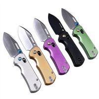 Couteau pliant de poche en acier D2 multicolore avec clip de poche, roulement à billes, couteau de survie en plein air, couteau de collection EDC