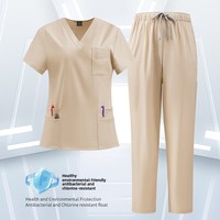 Tenues d'hôpital transfrontalières à séchage rapide et élastiques pour infirmières, ensembles de blouses de lavage des mains pour le personnel dentaire et oral, pour le commerce extérieur