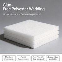 Ouate en fibre de polyester ignifuge sans adhésif pour isolation thermique industrielle des tuyaux 300GSM