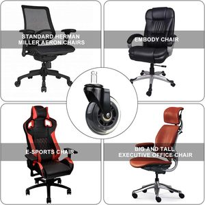 VIMA Lot de 5 chaises d'officiers roulettes de meuble pour <span class=keywords><strong>chaise</strong></span> de <span class=keywords><strong>bureau</strong></span> roulettes de <span class=keywords><strong>chaise</strong></span> de <span class=keywords><strong>bureau</strong></span> roulettes de <span class=keywords><strong>chaise</strong></span> de <span class=keywords><strong>bureau</strong></span> - Product Image 6