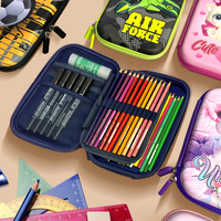 BESTWILL impression personnalisée grande capacité EVA enfants étudiant porte-crayon mode vente chaude mignon école et article cadeau