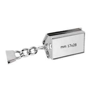 Llavero metálico estilo cottage con cadena y anillo para llaves y accesorios - Product Image 2