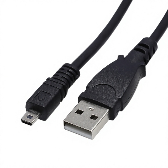 15-meter 8-pin USB-A Data Cable for Digital Cameras DSLR Charging UC-E6/E17